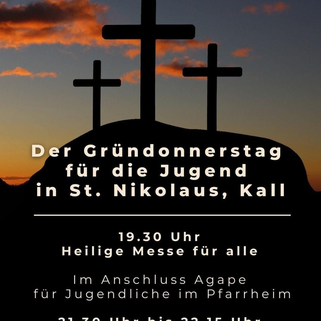 Plakat Gründonnerstag Kall