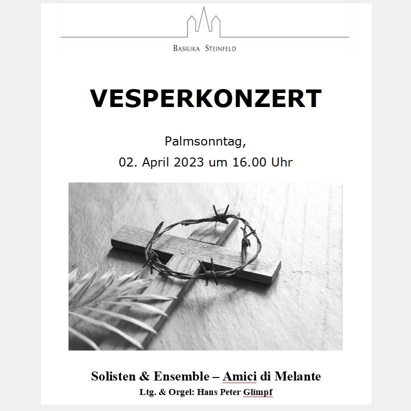 Vesperkonzert Palmsonntag 2023